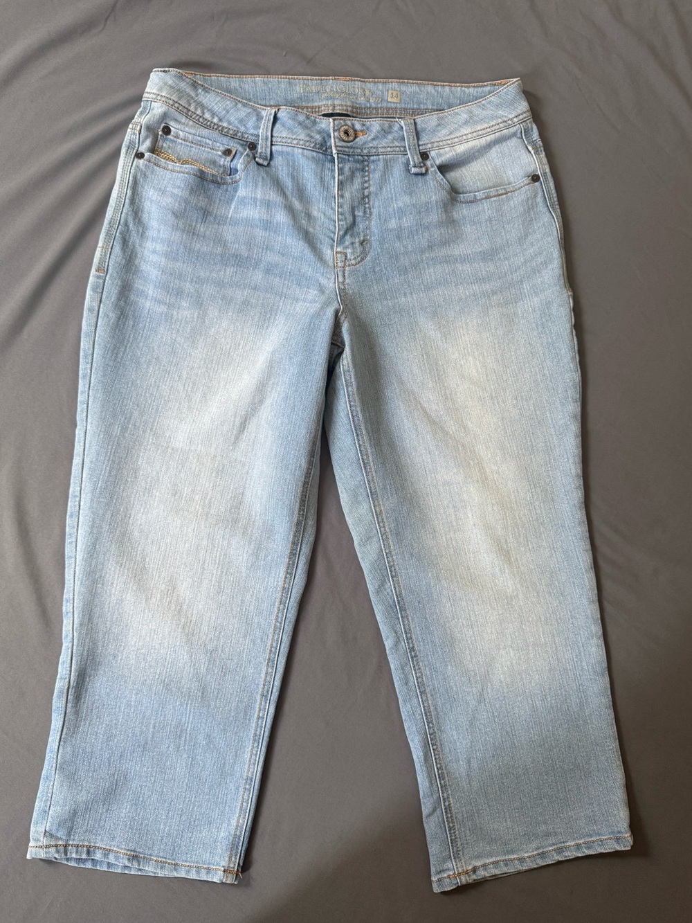 Faded Glory Light Wash Denim Jeans Women's Size 14 - Picture 2 of 7